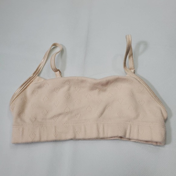 Hanes Girls Training Bra Size Medium Beginner Brown Tan - Picture 6 of 9